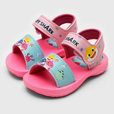 Imagem de Sandalia Grendene Inf Feminino Baby shark rosa/azul 22392