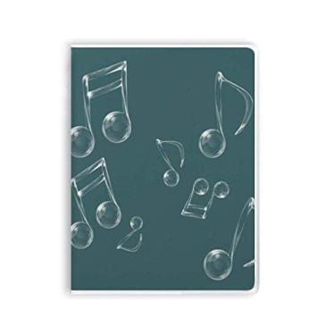 Imagem de Caderno de anotações musicais com estampa de bolha e capa macia para diário