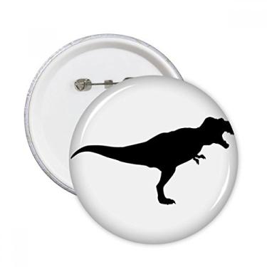 Imagem de Dinossauro Ossos Negros Miniatura Pinos Redondo Emblema Decoração Roupas 5 peças Presente