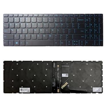 Imagem de Yuchao Teclados de substituição Teclado da versão dos EUA com luz traseira para Lenovo Ideapad L340-15 L340-15API 5000 340C-15 Acessórios para computador