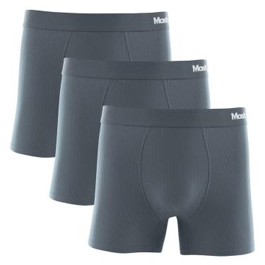 Imagem de Kit 3 Cuecas Boxer Mash Microfibra Risca de Giz  045.00