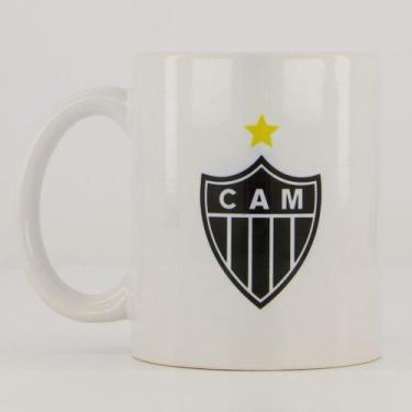 Imagem de Caneca Atlético Mineiro Cerâmica Branca - Dwj