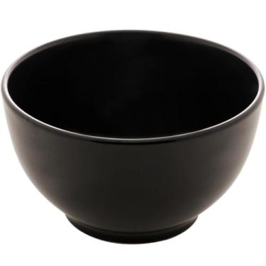 Imagem de Conjunto 50 Bowls de Cerâmica 680ml Preto Oriental Restaurantes Bares Servir Petiscos Saladas Caldos
