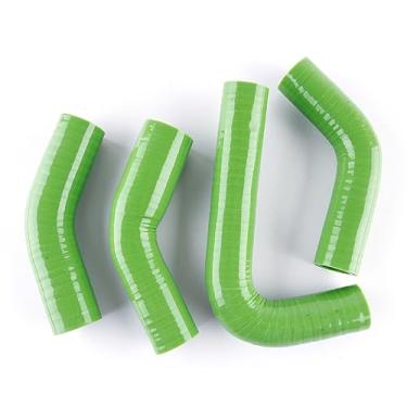 Imagem de JOIUYOLJ Kit de mangueira de radiador de silicone de 3 camadas compatível com Yamaha RD RZ 350 YPVS... (verde)