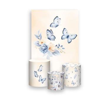 Imagem de Painel De Festa Vertical 1,50 x 2,20 + Trio De Capas Cilindro - Borbol