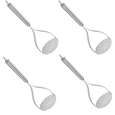 Imagem de Kit 4 Amassador Espremedor De Batatas Purê Inox Cabo - Rio Tijucas