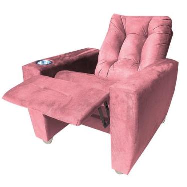 Imagem de Poltrona Reclinavel Papai ou  Mamae Perola - Beatriz  Decor, ROSA