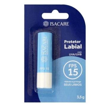 Imagem de Protetor Labial FPS 15 Sem Cor Isacare 3,5g