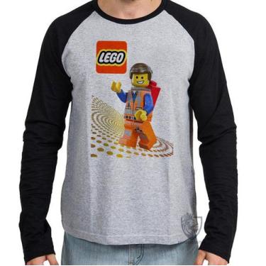 Imagem de Camiseta Manga Longa Lego Emmet Brickowski - Empório Dutra, GG  adulto