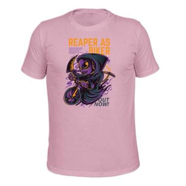 Imagem de Camiseta Plus Size 100% Algodão Malha 30.1 Reaper - Surprass, Rosa, G5