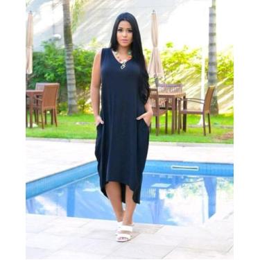 Imagem de Vestido Mullet Regata Com Bolso - modanascimento2021, Preto, M