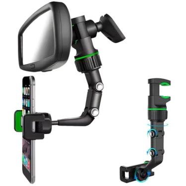 Imagem de Suporte Veicular Articulado Para Celular GPS Pinça Retrovisor