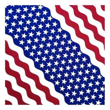 Imagem de S0405 Lenço Bandana Luxo Cabeça Estados Unidos Bandeira 4o2405 - Xumi