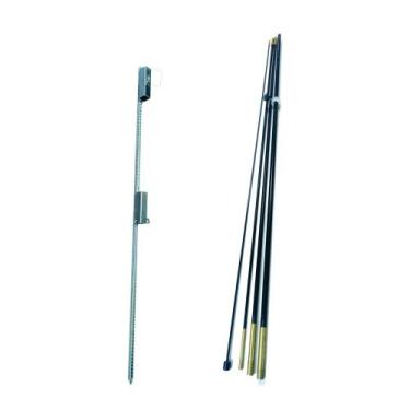 Imagem de Kit Haste Wind Banner Fly Flag Bandeira Vareta 3,5m + Espeto - MIG