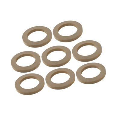 Imagem de REPAIROCK 8 peças universais de 10 cm para subwoofer para montagem de subwoofer anéis espaçadores de madeira maciça bege peças de reposição automotiva