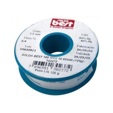 Imagem de Solda Em Fio 189-msx10 60x40 125g Azul Solda Best