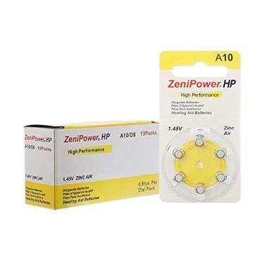 Imagem de ZeniPower Pilhas Para Aparelhos Auditivos Tamanho: 10 (120 Pilhas)