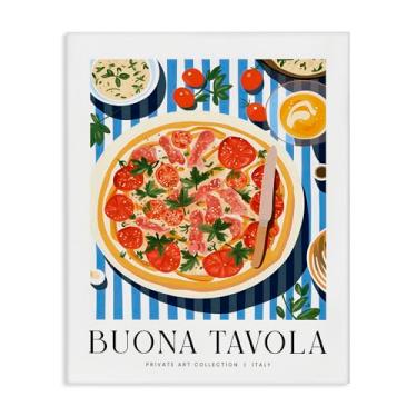 Imagem de Stupell Industries Buona Tavola Classic Pizza Canvas Wall Art Design por Lettered and Fored, 61 x 76 cm
