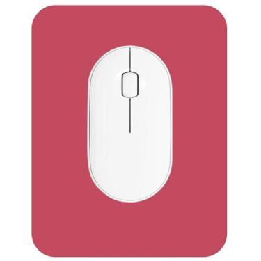 Imagem de ZYAOTWQZ Mouse pad pequeno 15 x 20 cm, uso flexível horizontal e vertical. Ótimo para viagens, laptops sem fio, bandejas de teclado, escritórios, etc. (vermelho)