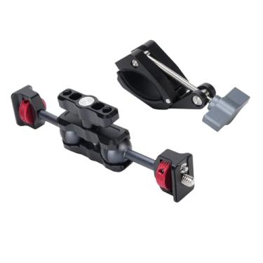 Imagem de Cântico de Montagem do Braço Câmera Liga de Alumínio de 55 Mm 360 ° Rotativo Suporte de Grampo Seguro Grampo de Câmera DSLR para Vários Cenários de Fotografia Fotografia e