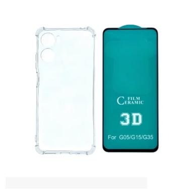 Imagem de Capa Capinha Case Anti Impacto Shock + Pelicula de Ceramica 9d Compatível com Moto G05