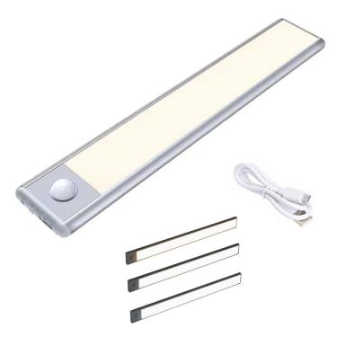 Imagem de Luminaria LED 3 Tons Sensor Movimento Presença 3 Modos Bateria Recarregavel USB Iluminaçao Casa Sala Quarto Armario Corredor