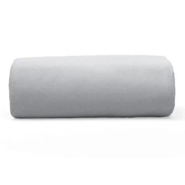Imagem de Lençol Buettner Queen Malha 100% Algodão Basic Liso com Elástico Prata