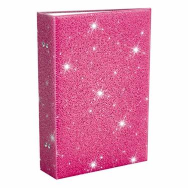 Imagem de Album Fotos 10X15 Glitter Pink 208 Fotos Lindos Festa Menina