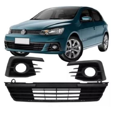 Imagem de Grade Central + Milha Parachoque Gol Voyage G7 2016 17 2018
