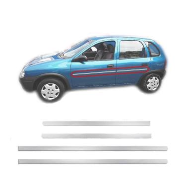 Imagem de Friso Lateral Gm Corsa Wagon Pick Up 4 Portas Fino Cromado