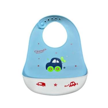Imagem de Babador de Silicone para bebê com Pega Migalhas Impermeável - 3DS PRES