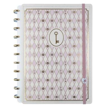 Imagem de Caderno Inteligente Isa Akkari Rose Key Tamanho Grande Capa Dura 11 M 