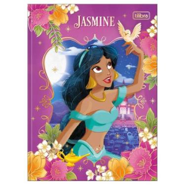 Imagem de Caderno Colegial Brochura Princesas da Disney 17,6 x 23,9cm 160 Folhas