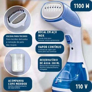 Imagem de Super vaporizador de Roupas 220V 1100W Ferro a Vapor Portatil,200ml Re
