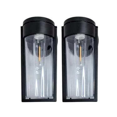 Imagem de Arandela Solar LED Parede IP65 Kit 2 Luminárias Prova D'água Muro/Varanda Autonomia 8 Horas