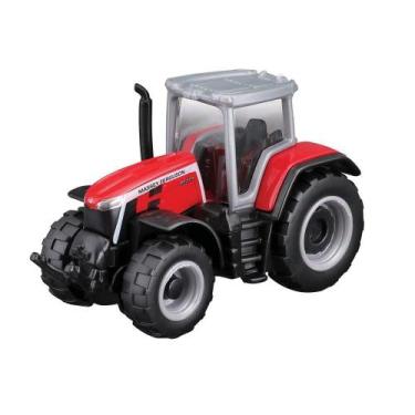 Imagem de Carrinho Maisto Trator Massey Ferguson Vermelho 15530B