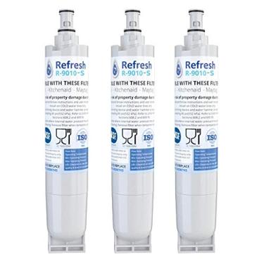 Imagem de Refresh Filtro de água para geladeira R-9010, compatível com Kenmore 46-9010, 469010, 9010, 46-9085, AquacrestAQF-4396508, Aquafresh WF285 e IcePure RFC05000A