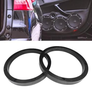 Imagem de KUQUTIDY Espaçador de alto-falante de 6,5 peças, adaptador de alto-falante estéreo de carro de 16,5 cm para melhorar a qualidade do som, suporte de montagem de anel de junta de alto-falante subwoofer