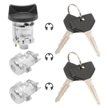 Imagem de Cilindro de bloqueio de interruptor de ignição e 2 fechaduras para Dakota Durango Ram 1500 2500 3500 Viper Cherokee Prowler 4882804 4897986AA 5003845AA 5003893AA 56021346AB