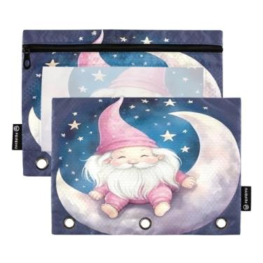 Imagem de Wassud Pacote com 2 pastas de fichário Moonlit Elf com 3 furos, pasta organizadora de arquivos para casa, escritório