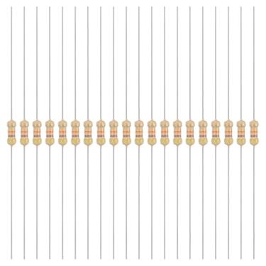Imagem de YOKIVE 200 peças 1/4W (0,25 Watts) 47k Ohm 5% Resistor de filme de carbono, resistor fixo único de filme de carbono | Ótimo para dispositivos eletrônicos DIY, placas de circuito, sensores