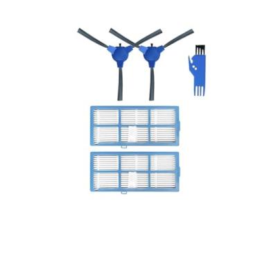Imagem de Compatível com o aspirador robô Hosome G9070: peças de reposição, escova lateral principal, filtro HEPA, pano de limpeza e acessórios.(Set 9)