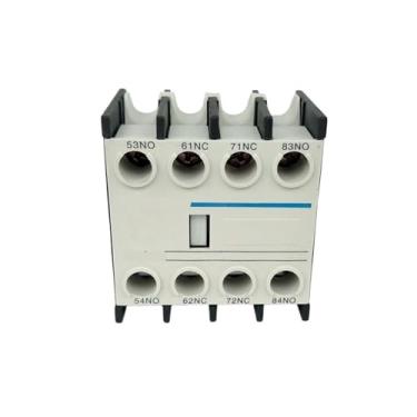 Imagem de 1 bloco de contato auxiliar de contator CA F4-04 4NC F4-40 4NO F4-22 2NO+2NC F4-31 3NO+1NC F4-13 Contato auxiliar LA1-DN(F4-22 2NO 2NC)