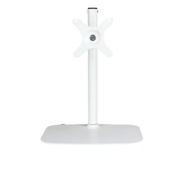 Imagem de BEGWVDJTP Suporte para monitor de mesa de elevação e rotação, base para computador desktop (branco)