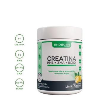 Imagem de Creatina HMB ZMA Boro Endogen Fórmula Avançada Sarcopenia 300g Sabor L