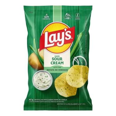 Imagem de Batata Chips Lays Sour Cream Elma Chips 62g