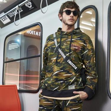 Imagem de Blusão Colcci  Moleton Molina Com Capuz Masculina, Verde, GG