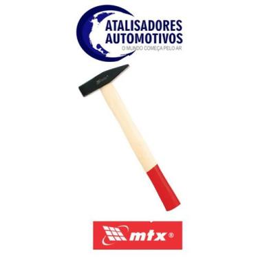 Imagem de Martelo pena cabo de madeira pintado 300G -MTX