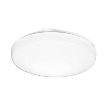 Imagem de Lithonia Lighting Luminária de teto LED redonda de 28 cm, luminária de teto moderna de baixo perfil, temperatura de cor branca fria 4000K, regulável, branca (FMLRDL 11 14840 M4)