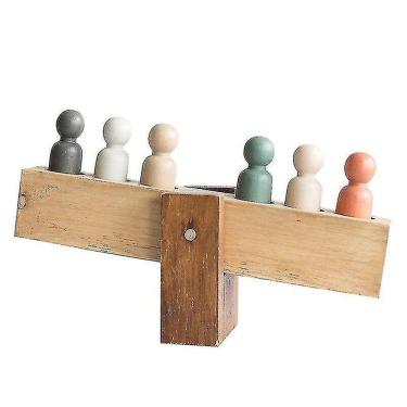 Imagem de Crianças Madeira Gangorra Brinquedo Nordic Madeira Jogo Educativo Bal